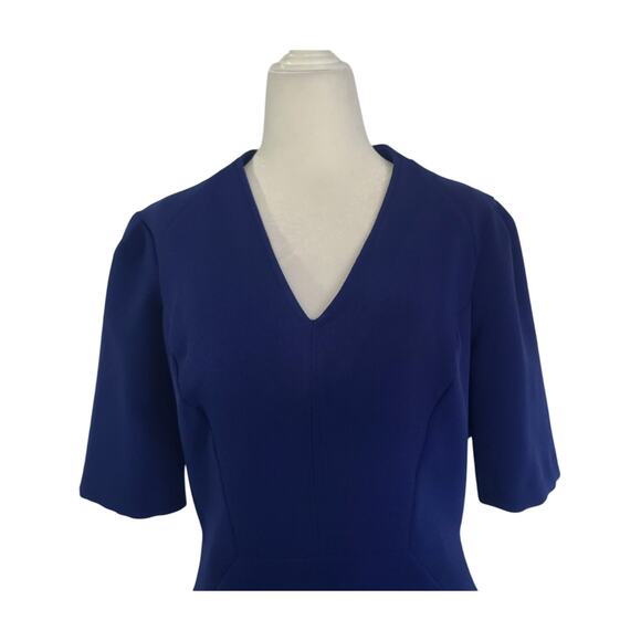 Reiss Womens Hailie Royal Blue Fitted Sheath Dress US 10 - Picture 3 of 6